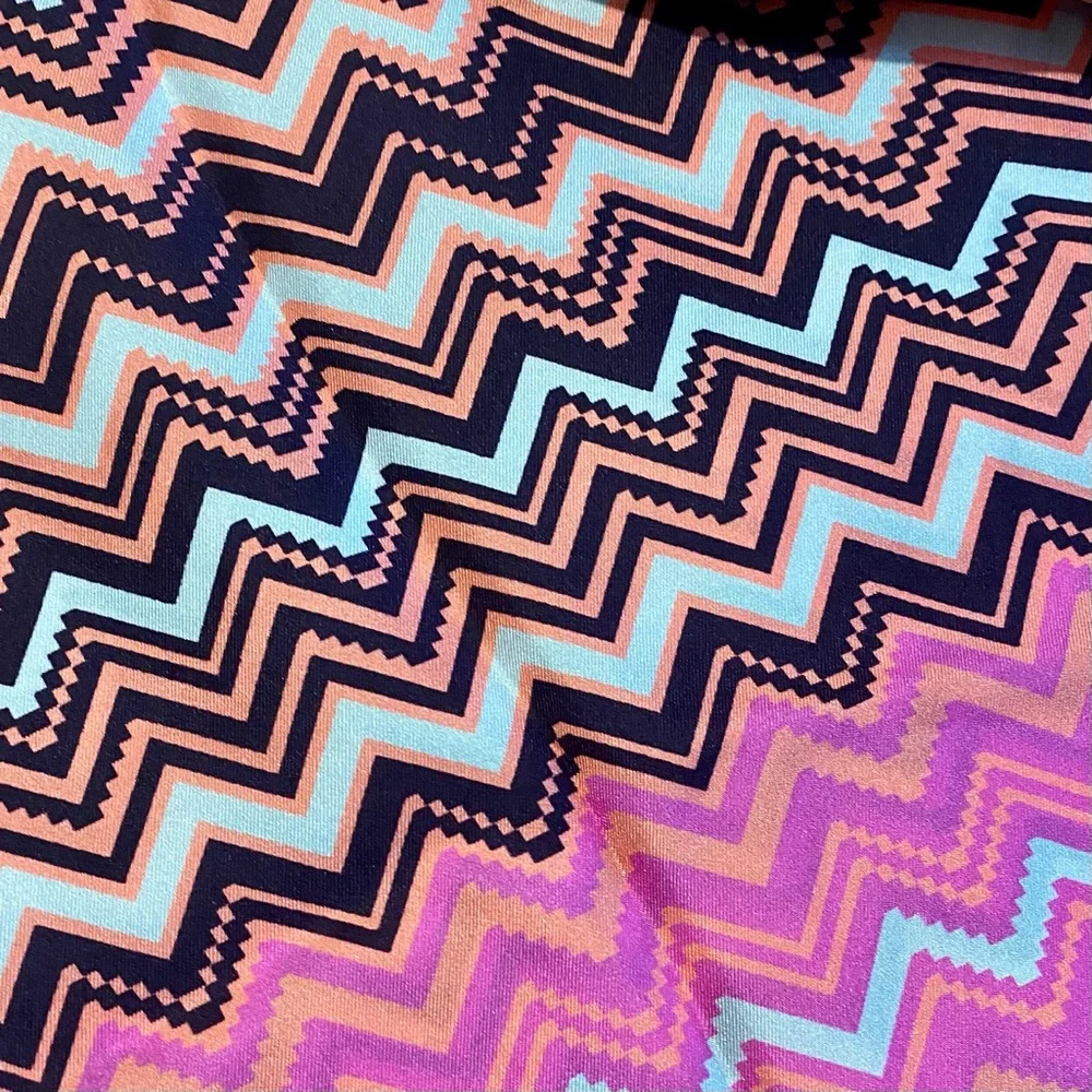 Missoni Zigzag Silk Scarf in Pink, Purple, Orange, Blue